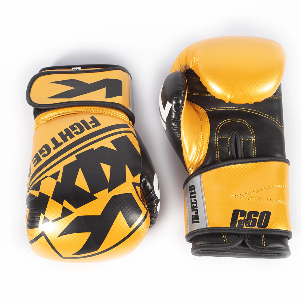 Kix Boxing Gloves Artificial Leather 10Oz Gold - Image 3